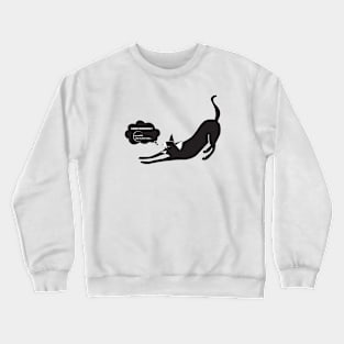 Black cat Crewneck Sweatshirt